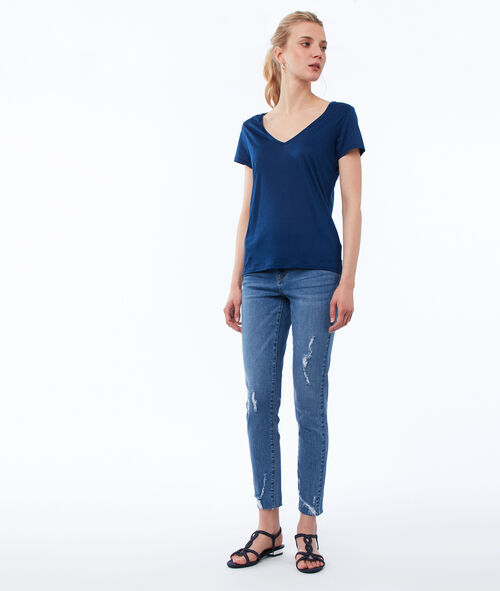Camiseta lisa escote en V Camiseta lisa escote en V