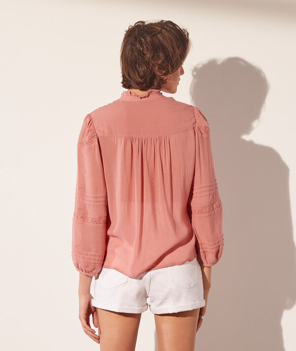 Camisa con motivos de encaje Camisa con motivos de encaje