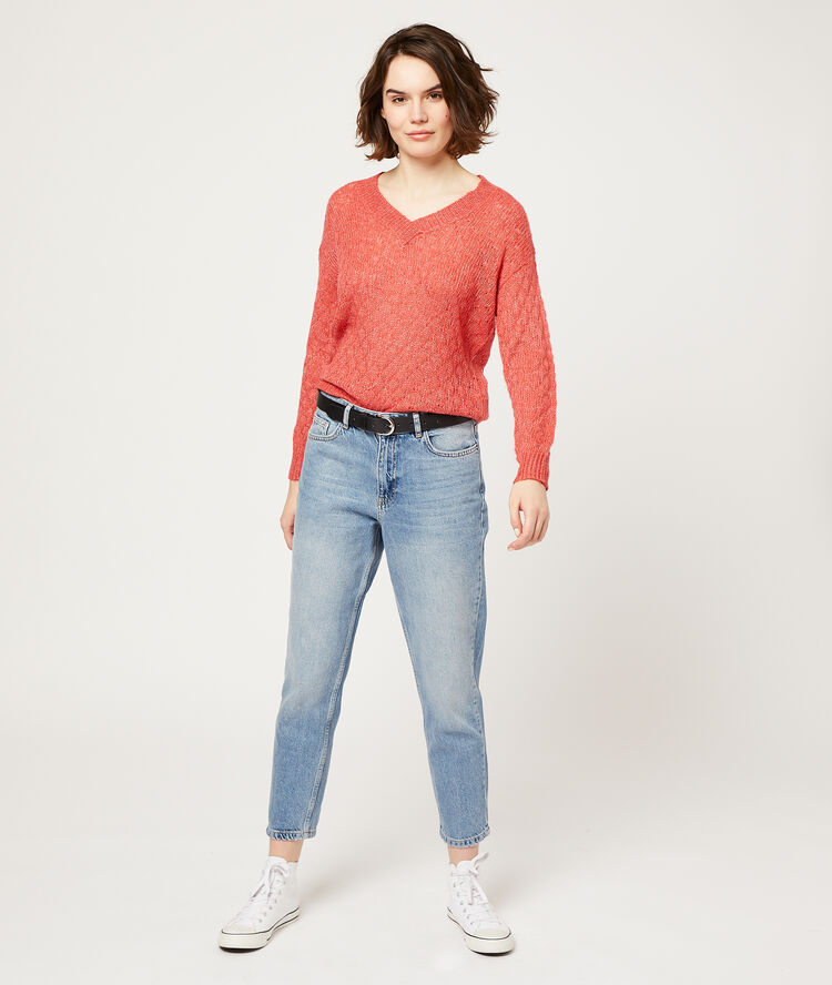 Jersey de punto frambuesa.