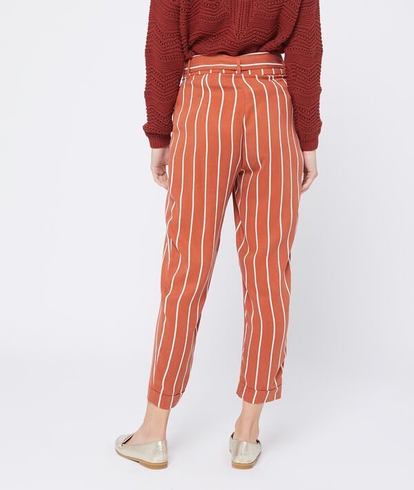 Pantalón de talle alto en Tencel Pantalón de talle alto en Tencel