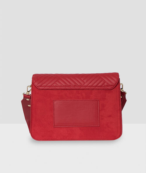 Bolso bandolera efecto piel y ante Bolso bandolera efecto piel y ante