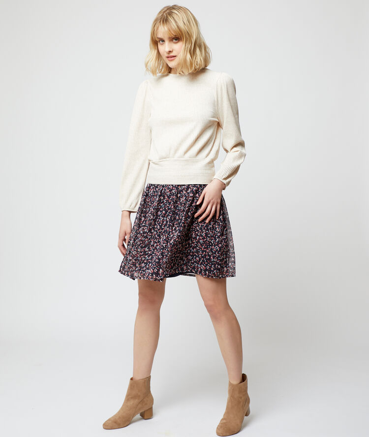 Top acanalado c.beige.