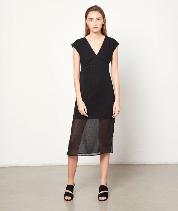 Vestido midi tul plumeti Vestido midi tul plumeti