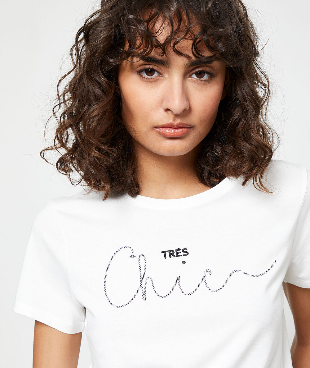 Camiseta ‘très chic’ crudo.