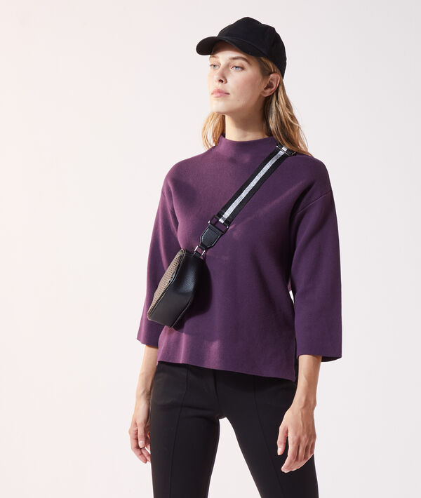 Jersey ancho de cuello alto Jersey ancho de cuello alto