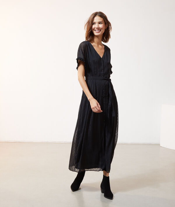 Vestido largo tul plumeti Vestido largo tul plumeti
