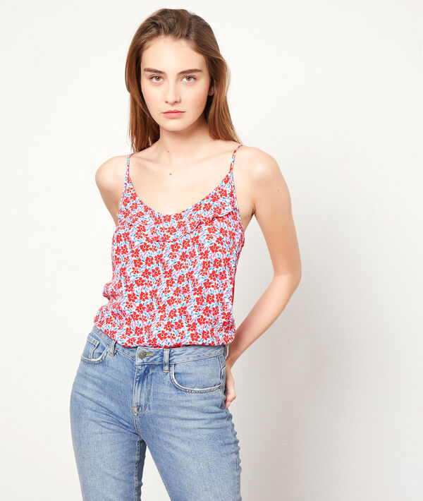 Top con tirantes estampado floral Top con tirantes estampado floral