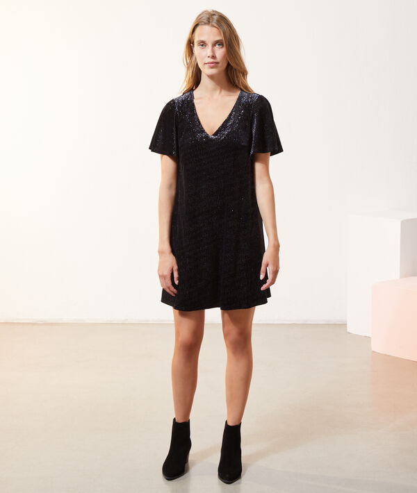 Vestido recto con lentejuelas Vestido recto con lentejuelas