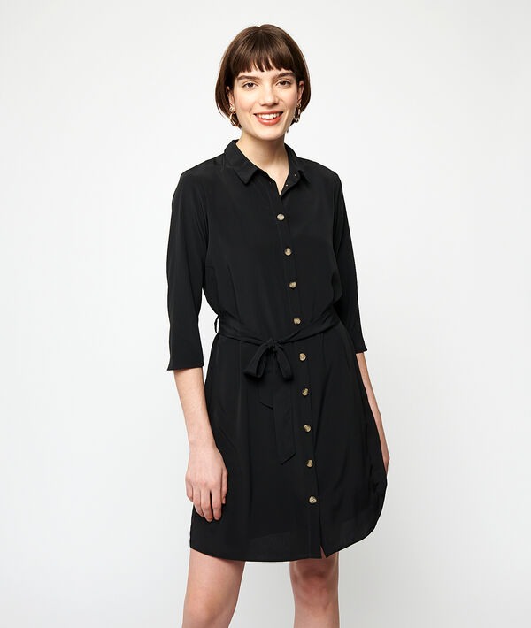 Vestido camisero anudado Vestido camisero anudado