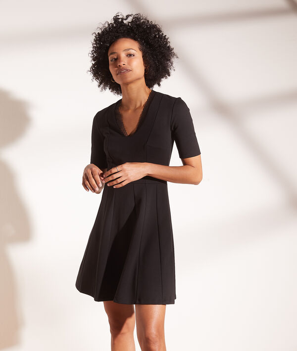 Vestido escote en V 2 en 1 Vestido escote en V 2 en 1