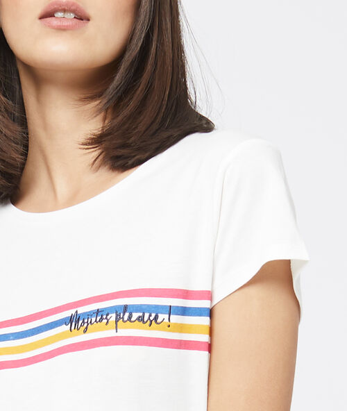 Camiseta nostálgica crudo.