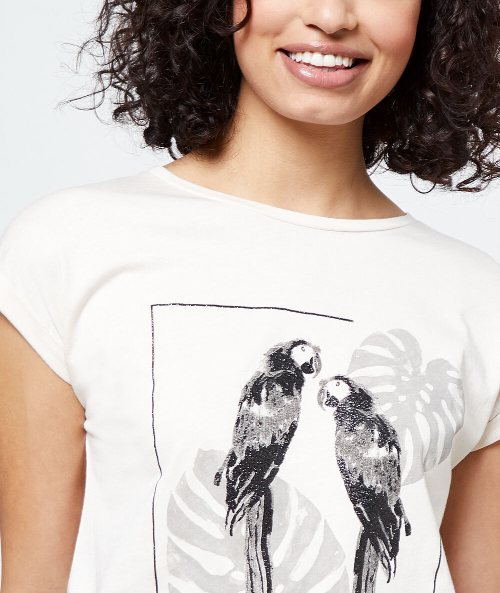 Camiseta serigrafiada c.beige.