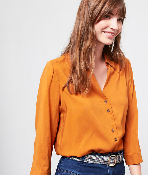 Camisa con botones efecto ámbar Camisa con botones efecto ámbar
