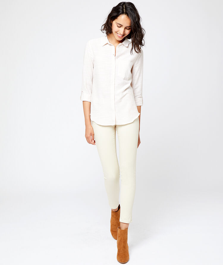 Camisa a rayas c.beige.