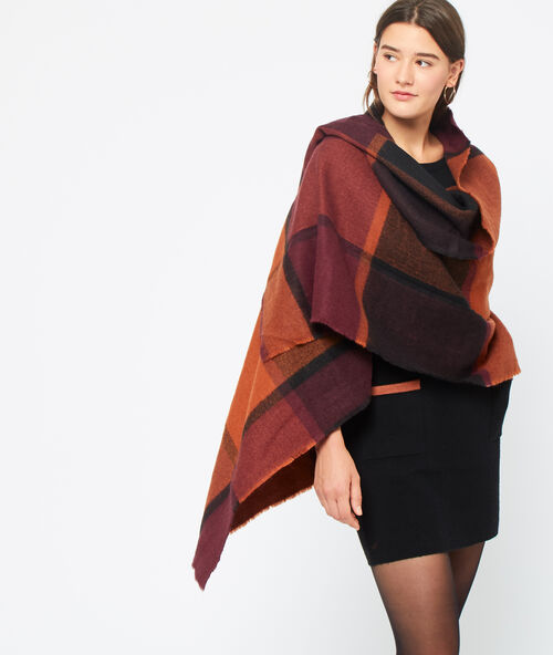 Plaid de cuadros c.ocre.