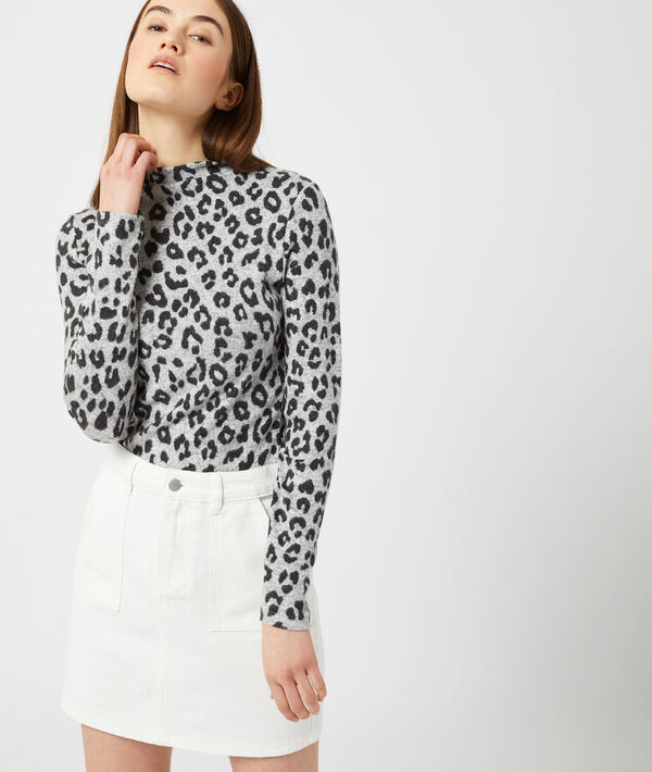 Top fino con estampado de leopardo Top fino con estampado de leopardo
