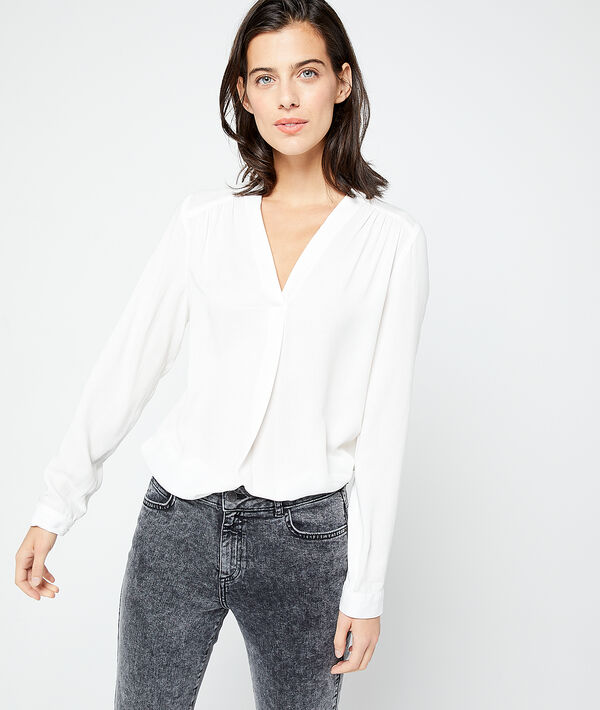 Blusa cuello en V Blusa cuello en V