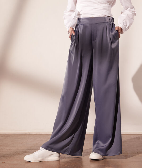 Pantalón ancho satinado Pantalón ancho satinado