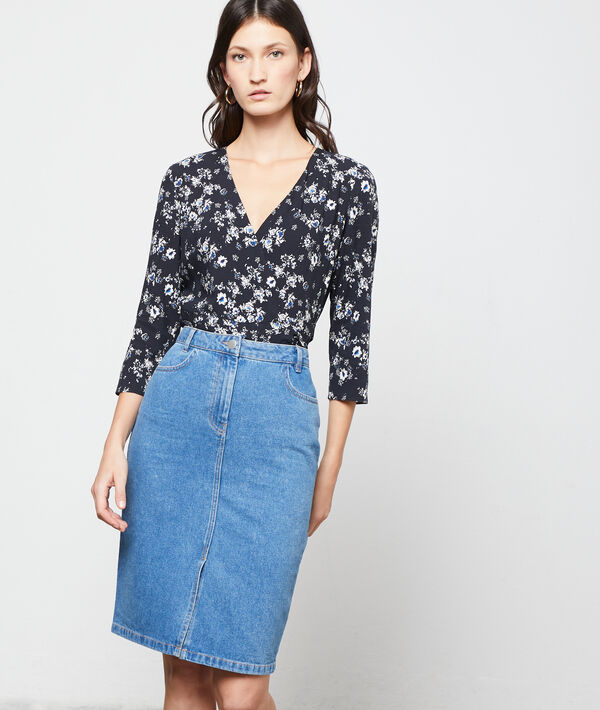 Falda midi vaquera Falda midi vaquera
