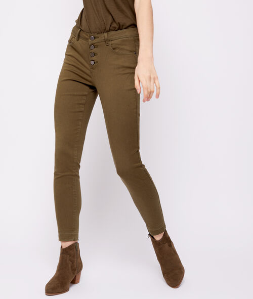 Pantalón ajustado abotonado Pantalón ajustado abotonado