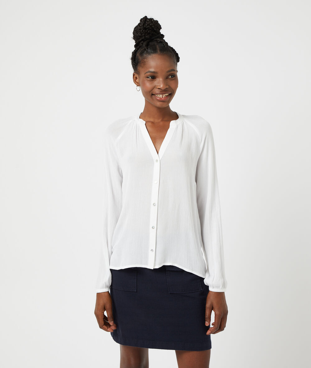Blusa lisa crudo.