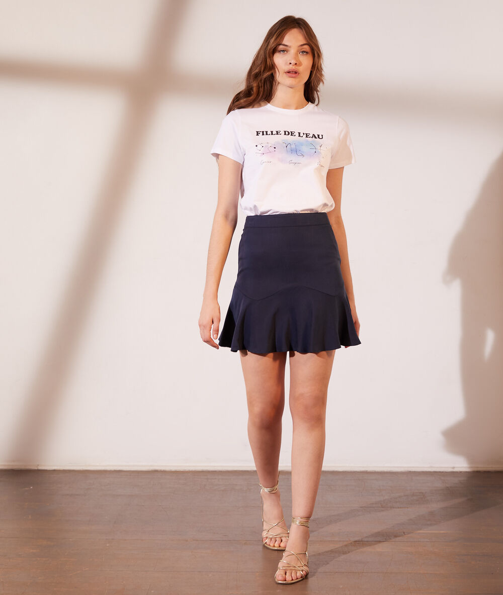 Camiseta estampada 'fille de l'eau' blanco.