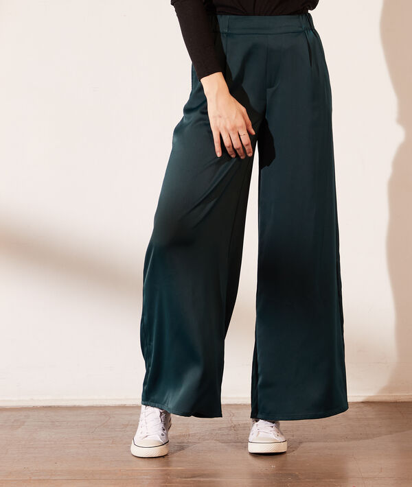 Pantalón ancho satinado Pantalón ancho satinado