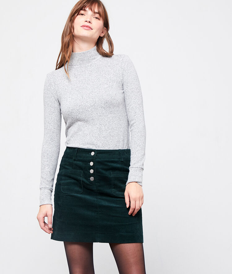 Suéter cuello alto c.gris.