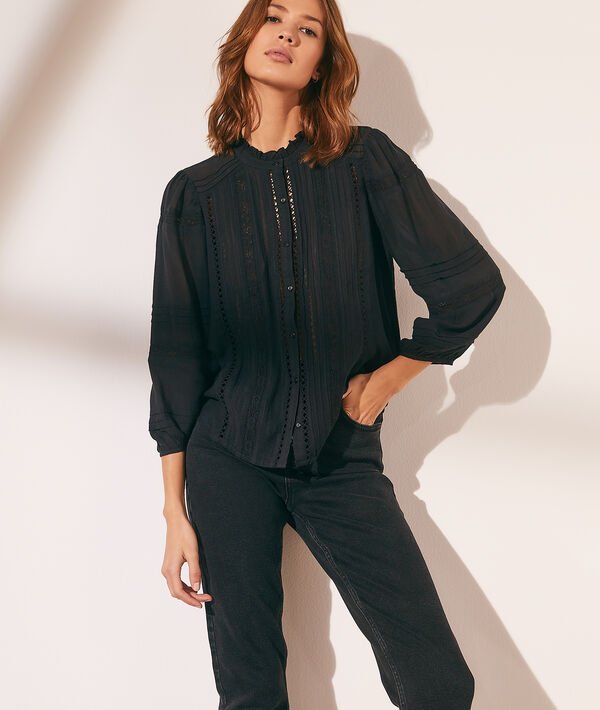 Blusa con detalles de encaje Blusa con detalles de encaje