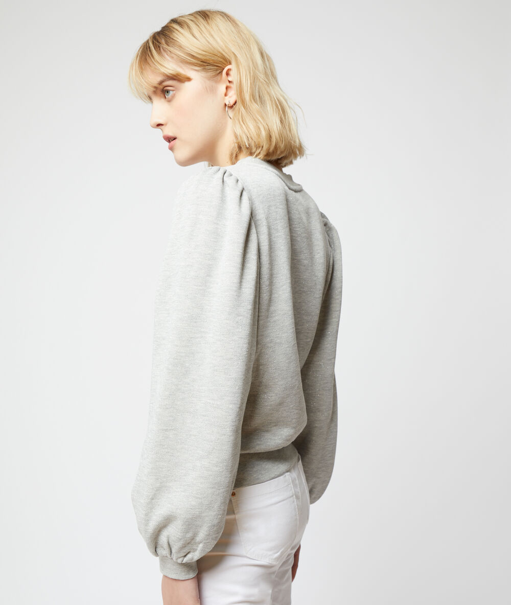 Jersey mangas de balón c.gris.
