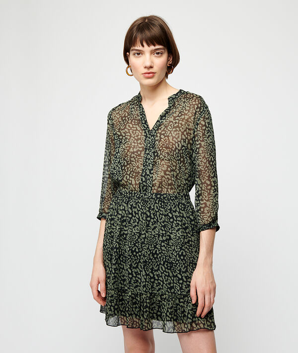 Blusa transparente estampada Blusa transparente estampada