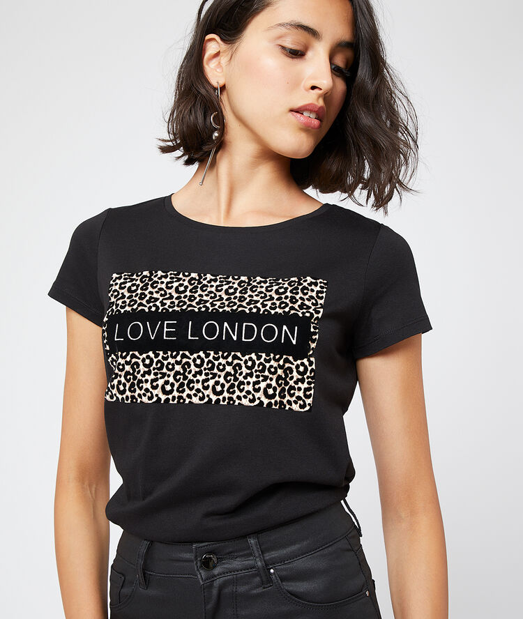 Camiseta 'love london' negro.