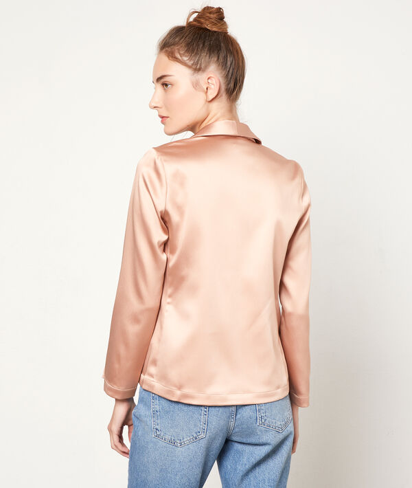 Blazer con detalles satinados Blazer con detalles satinados