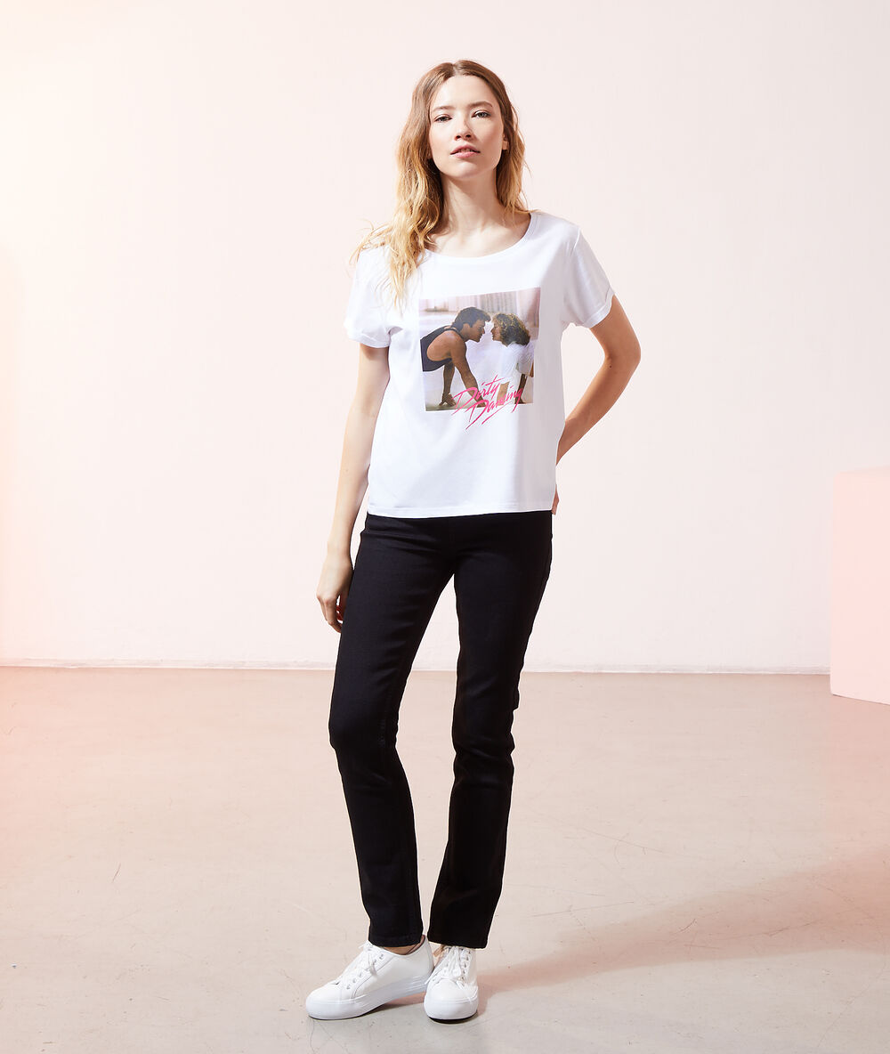 Camiseta 'dirty dancing' blanco.