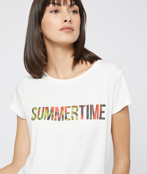 Camiseta ‘summertime’ crudo.