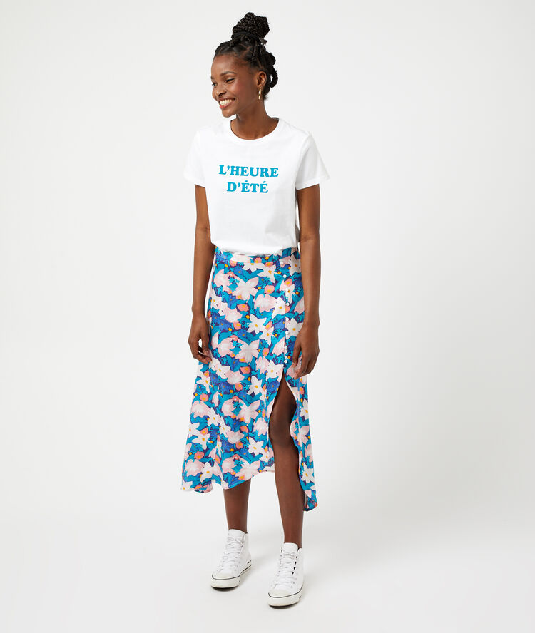 Camiseta 'l'heure d'été' blanco.