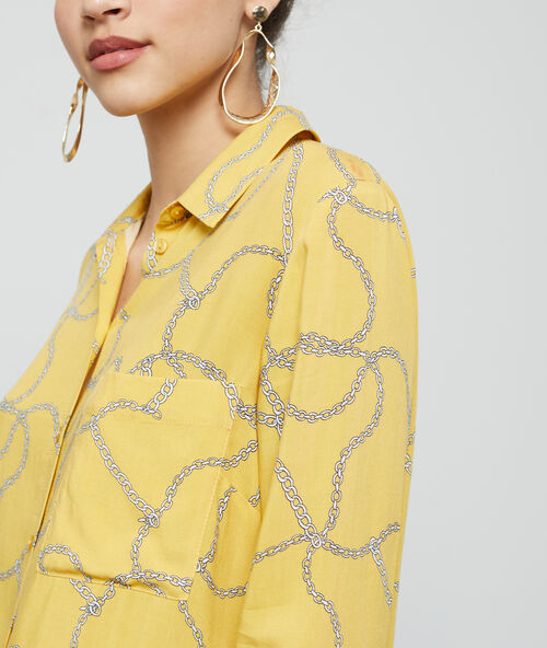 Camisa con estampado de cadenas c.curry.