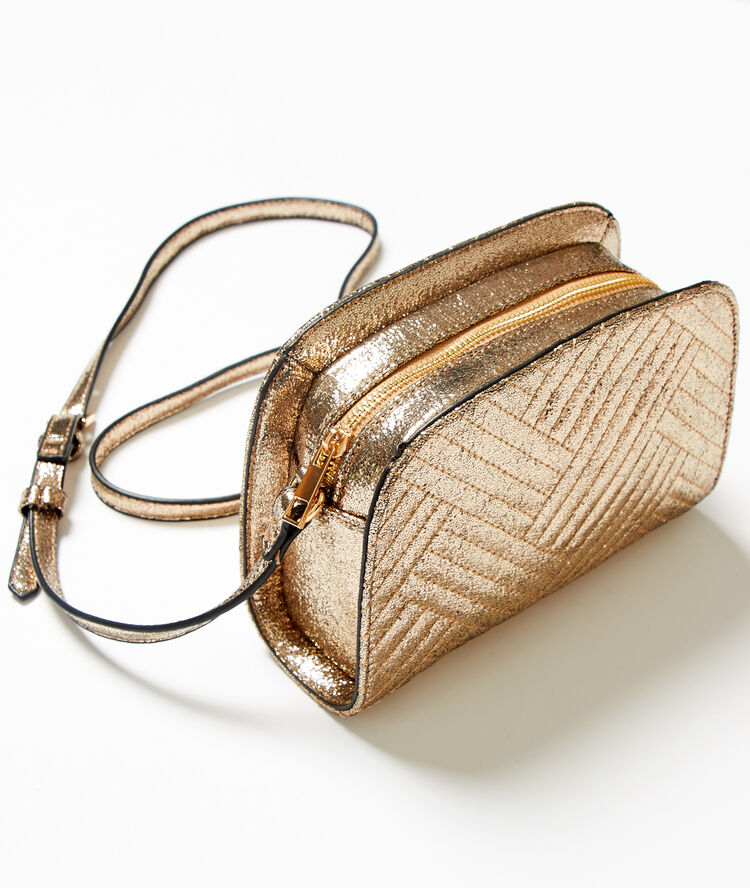 Bolso dorado metalizado dorado.
