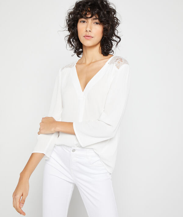 Blusa espalda de guipur Blusa espalda de guipur