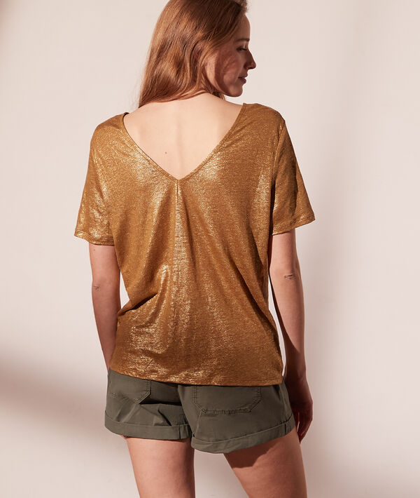 Camiseta irisada de lino Camiseta irisada de lino