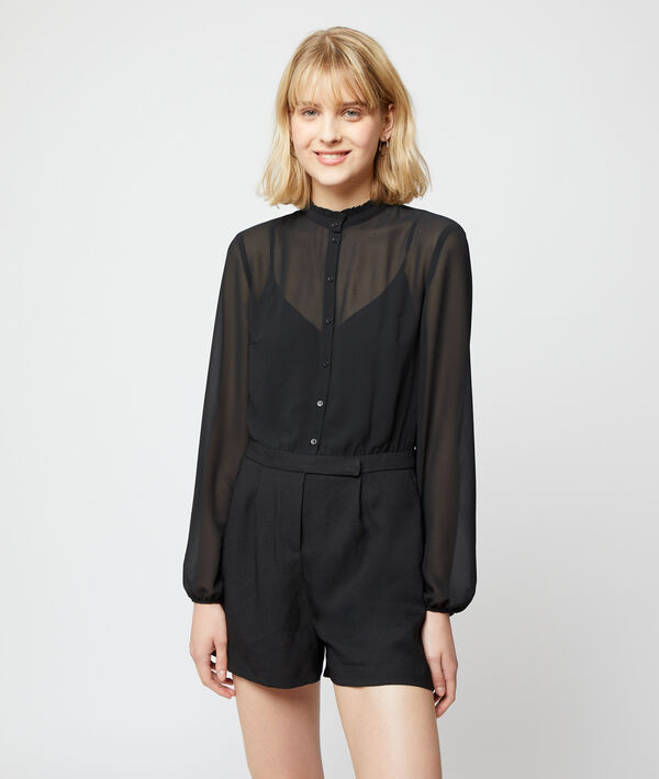 Mono camisa efecto transparente Mono camisa efecto transparente