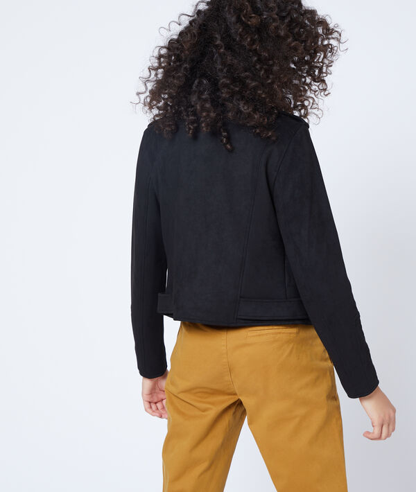 Chaqueta motera efecto ante Chaqueta motera efecto ante