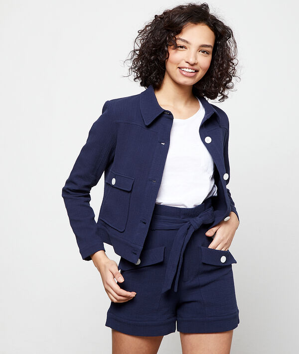Chaqueta de sastre lisa de algodón Chaqueta de sastre lisa de algodón