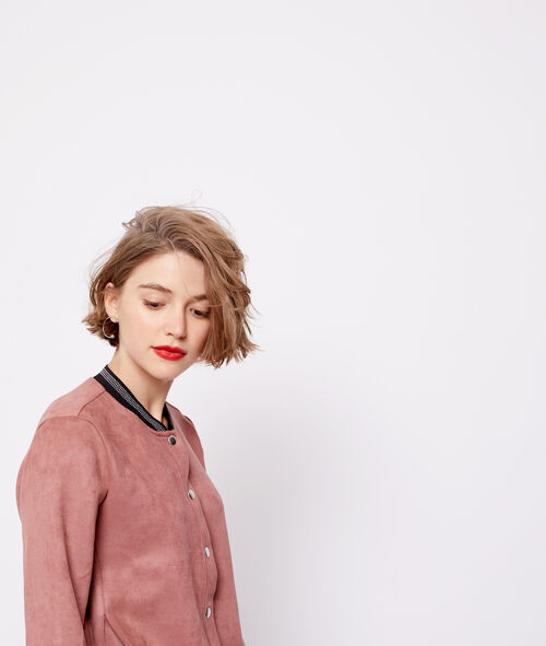 Bomber con botones efecto ante Bomber con botones efecto ante
