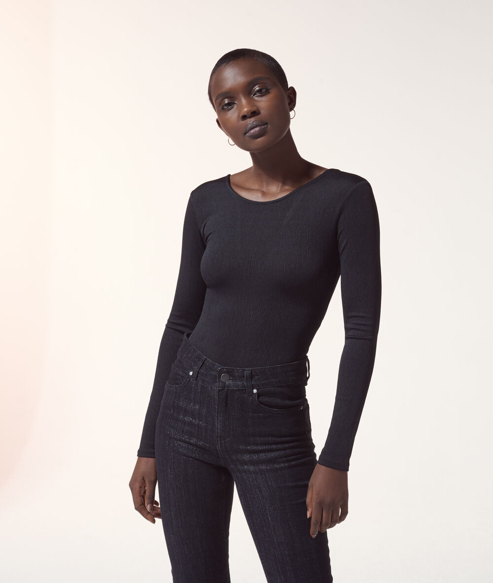 Body dos ouvert noir.