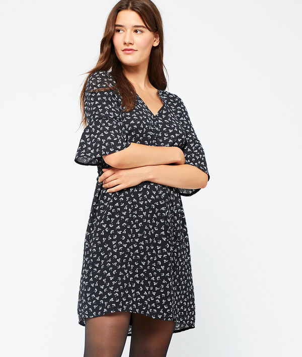 Vestido acampanado estampado Vestido acampanado estampado
