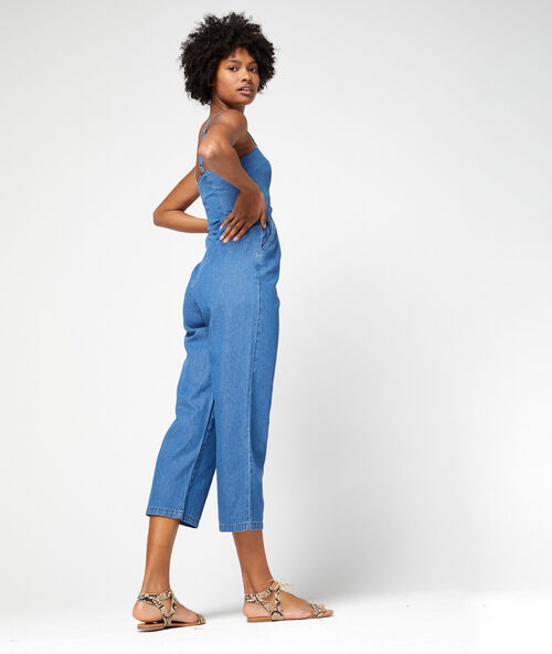 Mono escotado vaquero denim.