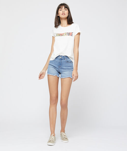 Camiseta ‘summertime’ crudo.