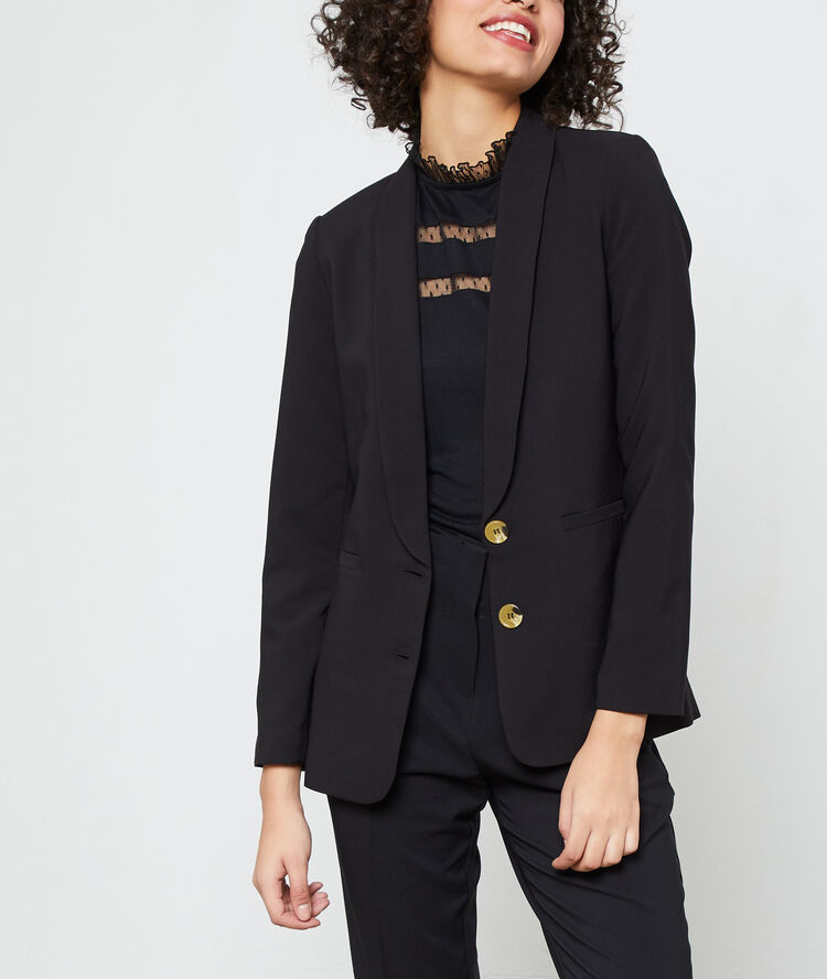 Chaqueta de sastre negro.