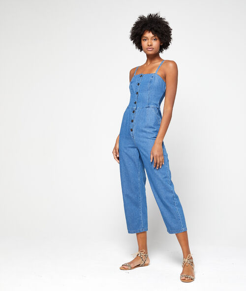 Mono escotado vaquero denim.